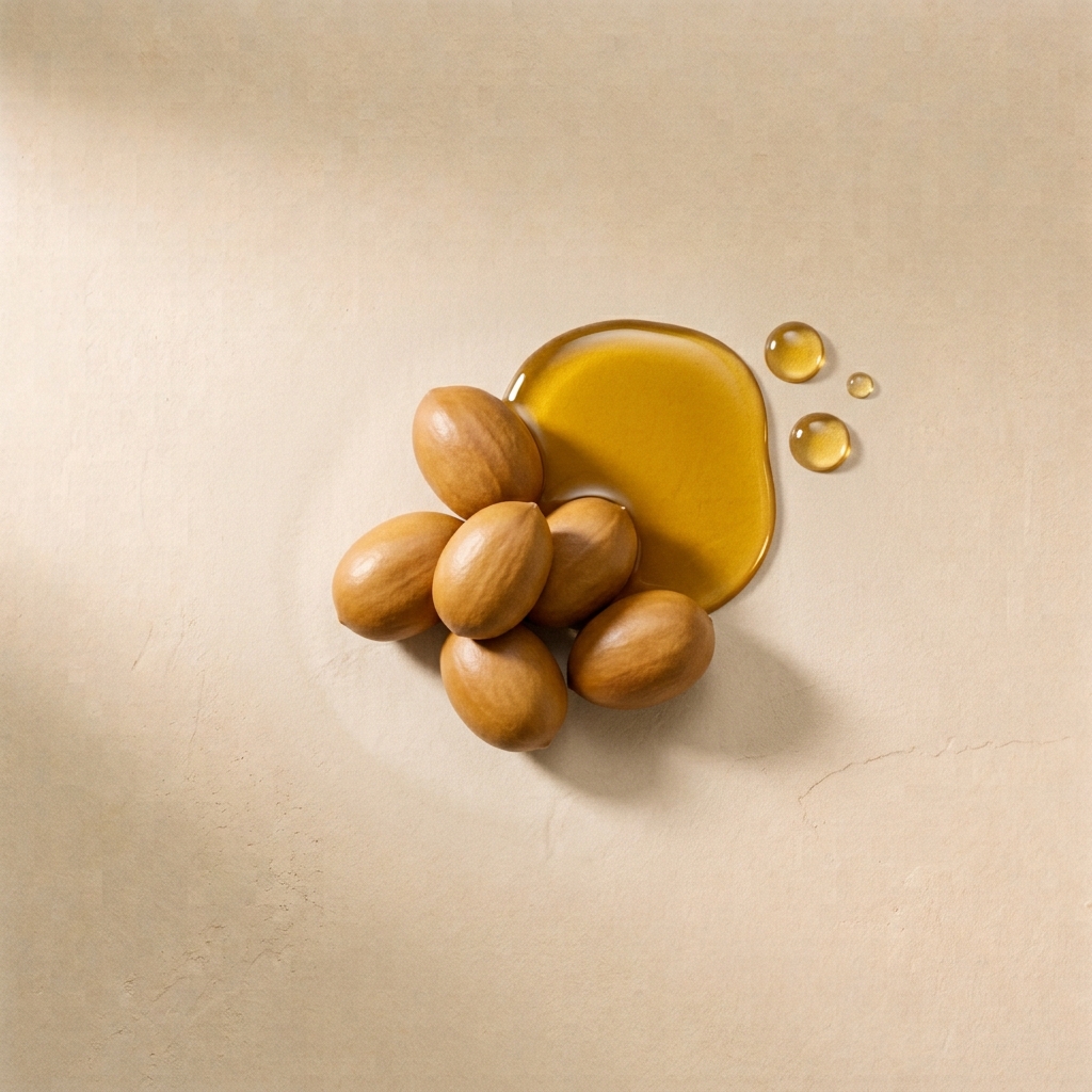 Golden jojoba oil